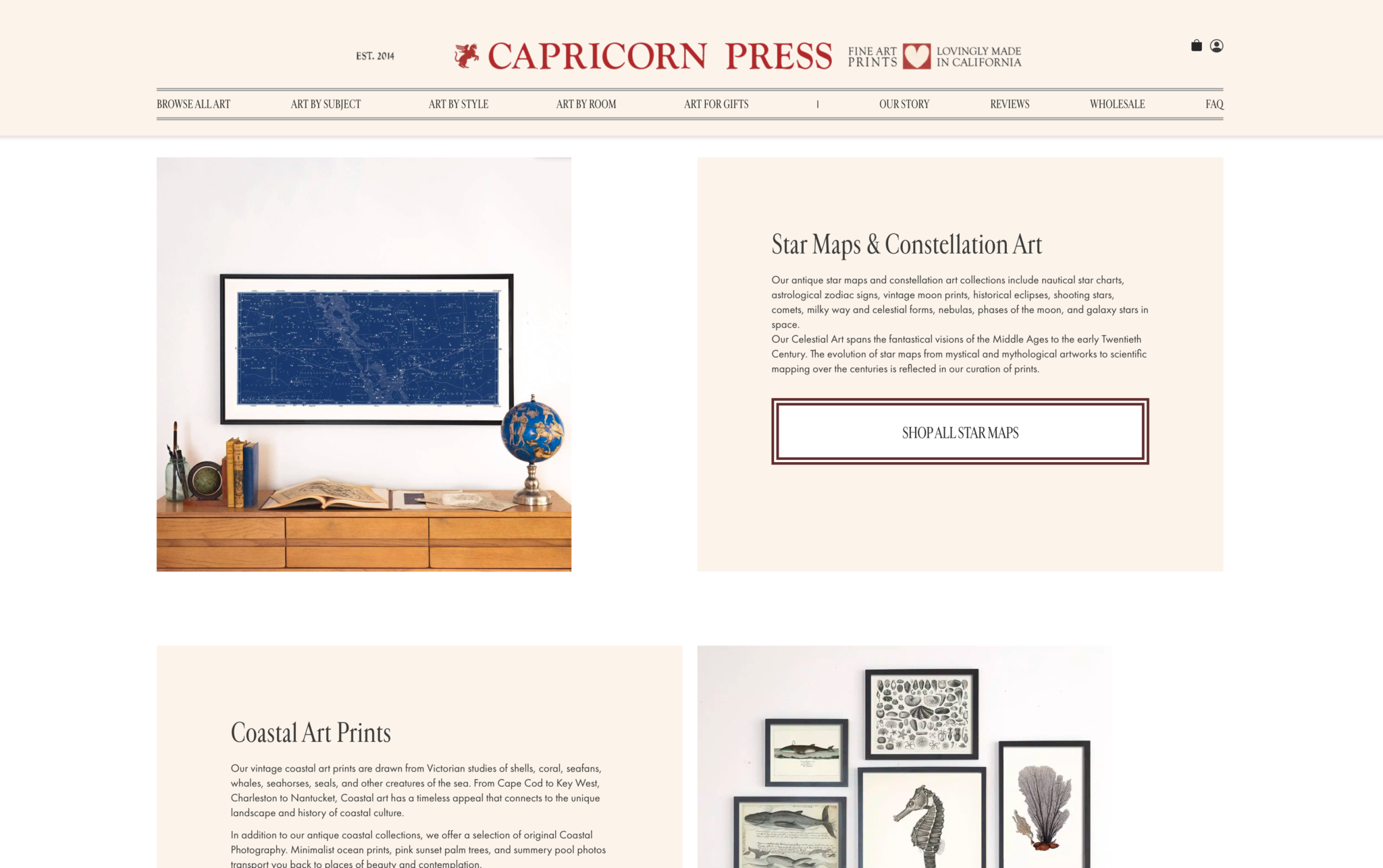 capricorn press website feature