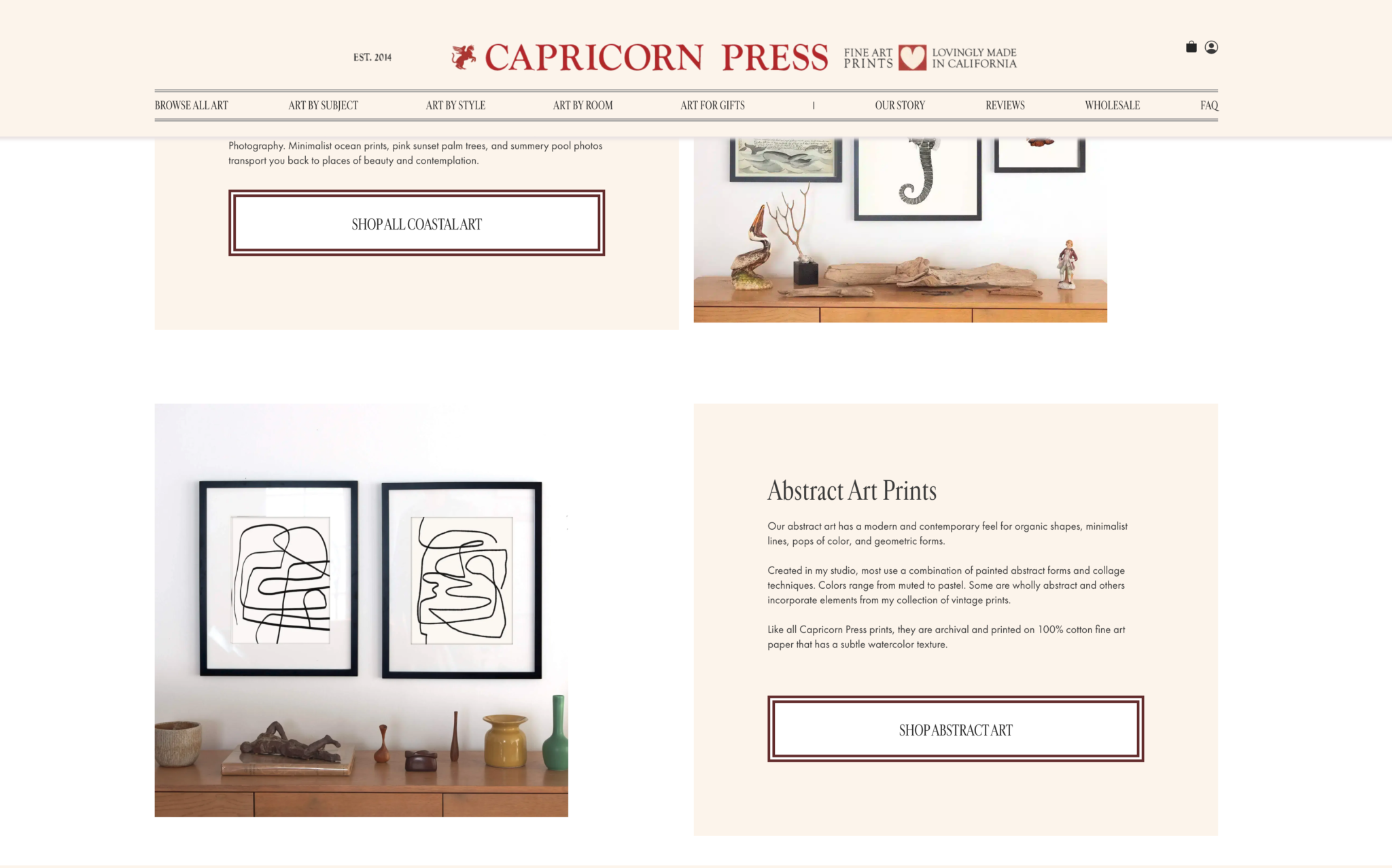 capricorn press website feature