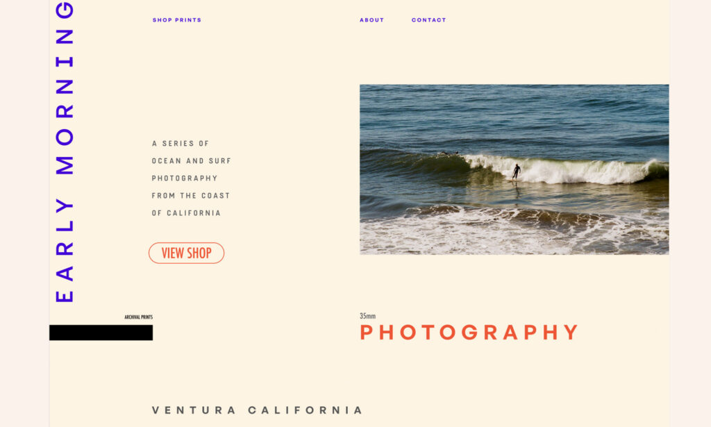 early morning photography site