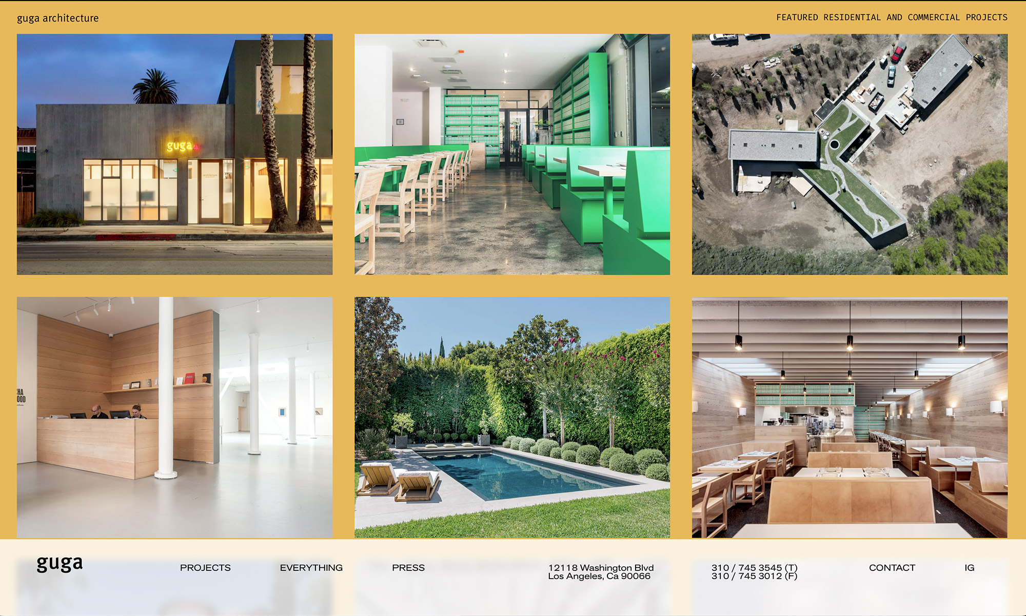 architecture site projects page